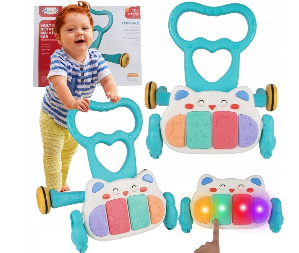 Antepremergator muzical cu pian Kitten Blue – imaginea 2