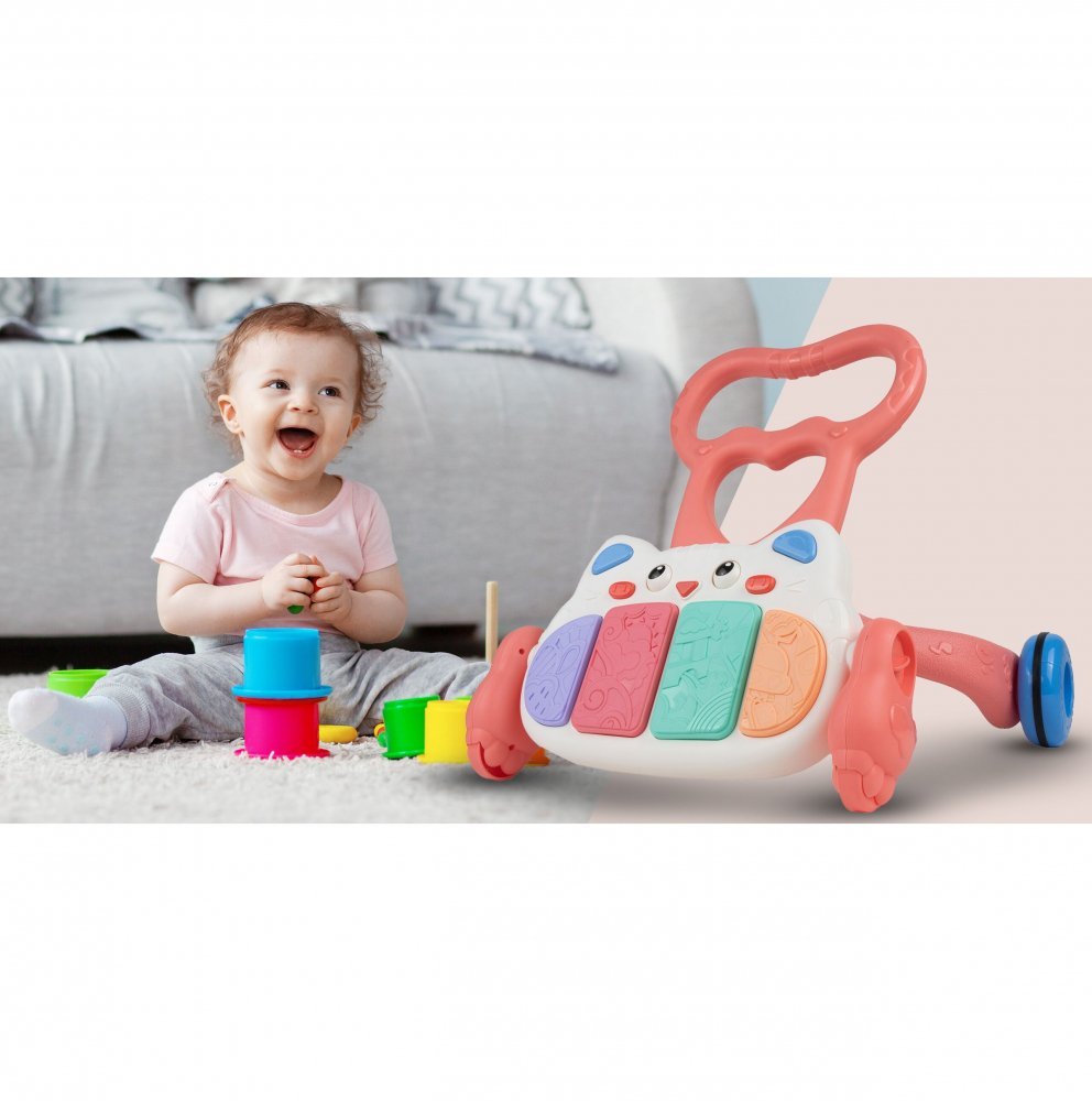 Antepremergator muzical cu pian Kitten Pink – imaginea 3