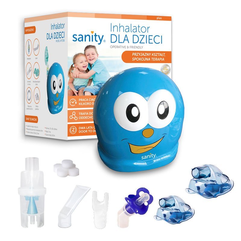 Aparat aerosoli Sanity Inhaler Kids nebulizator cu compresor pentru copii – imaginea 2