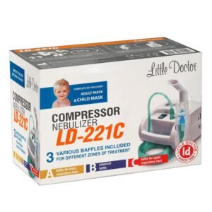 Aparat de aerosoli cu compresor Little Doctor LD-221C, dispensere pentru reglarea dimensiunii particulelor