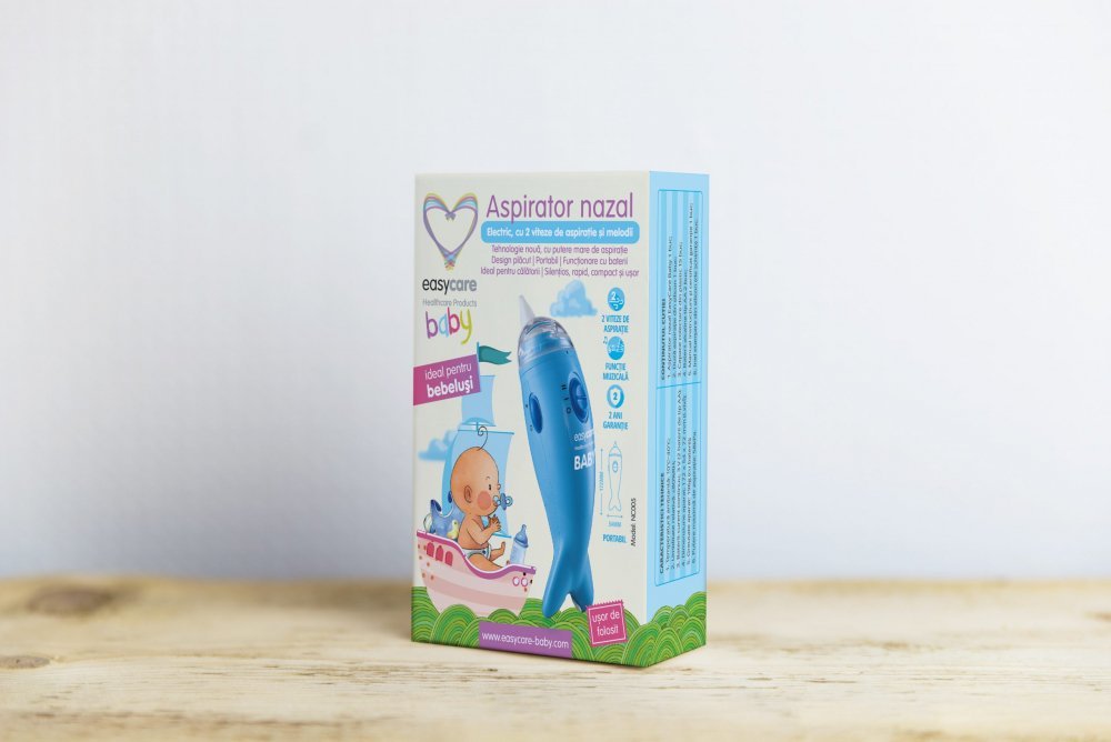 Aspirator nazal electric EasyCare Baby cu 2 viteze de aspiratie si melodii – imaginea 6