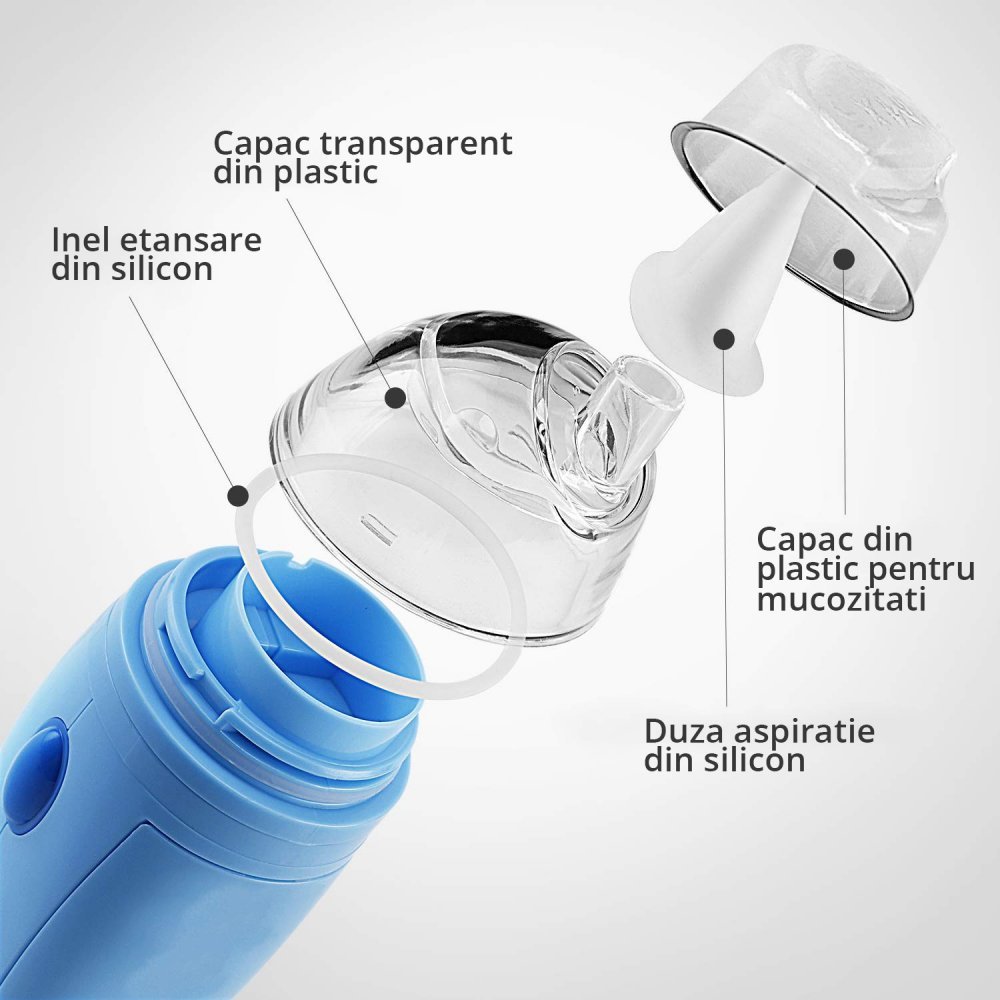 Aspirator nazal electric EasyCare Baby cu 2 viteze de aspiratie si melodii – imaginea 7
