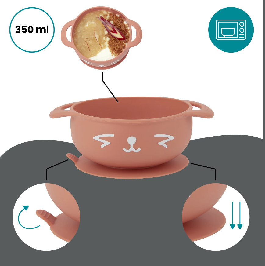 Set de hranire Taste Isy din silicon Vulpita Babymoov – imaginea 2