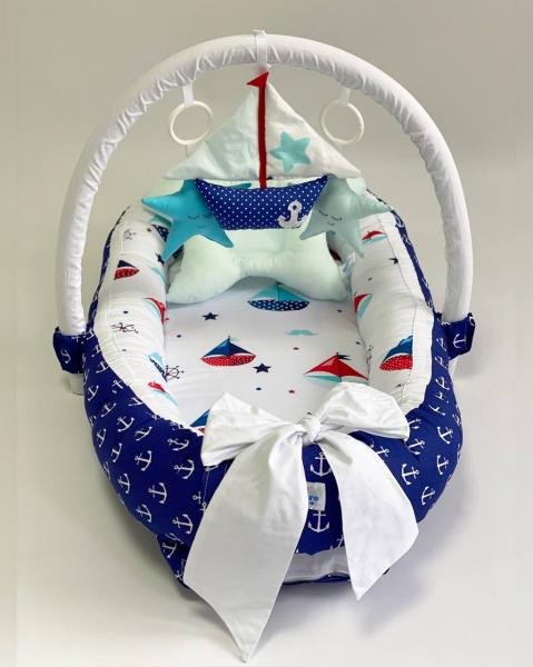 Babynest Standard MyKids 0188 Sailor Blue – imaginea 2