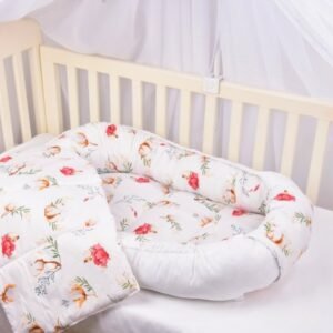 Babynest model flori de bumbac 0-12 luni