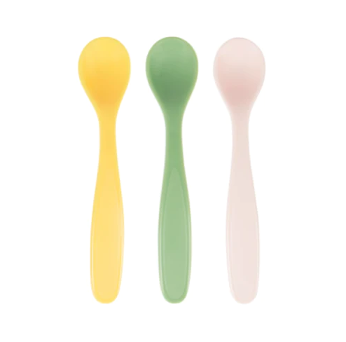 Set de 3 lingurite Badabulle flexibile Pastel – imaginea 3