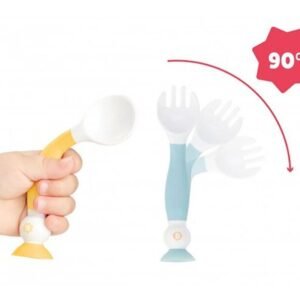Set lingurita si furculita flexibile Badabulle