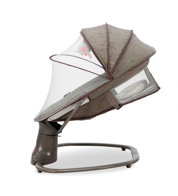 Balansoar electric Khalo, bluetooth, telecomanda, centura siguranta, timer oprire automata, spatar reglabil, 67 x 51 x 62 cm – imaginea 3