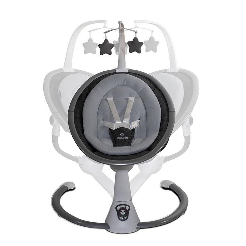 Balansoar multifunctional Coccolle cu telecomanda Freya Anthracite – imaginea 3