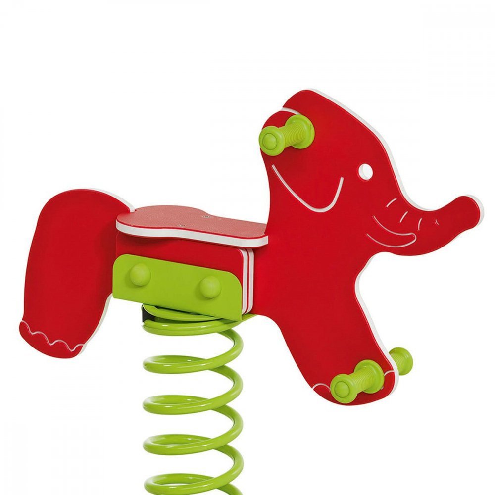 Balansoar pe arc pentru copii Elefant HDPE cu prindere pe beton KBT – imaginea 2