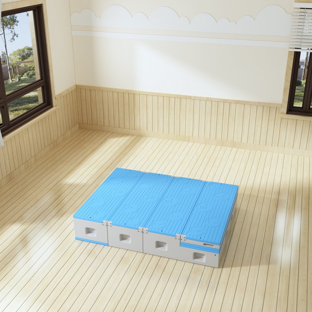 Bancuta modulara multifunctionala Nichiduta Garden Step Stool Blue 123 x 122 x 62 cm – imaginea 2