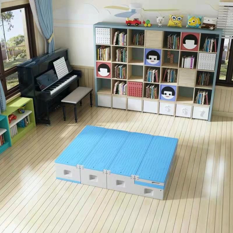 Bancuta modulara multifunctionala Nichiduta Garden Step Stool Blue 123 x 122 x 62 cm – imaginea 4