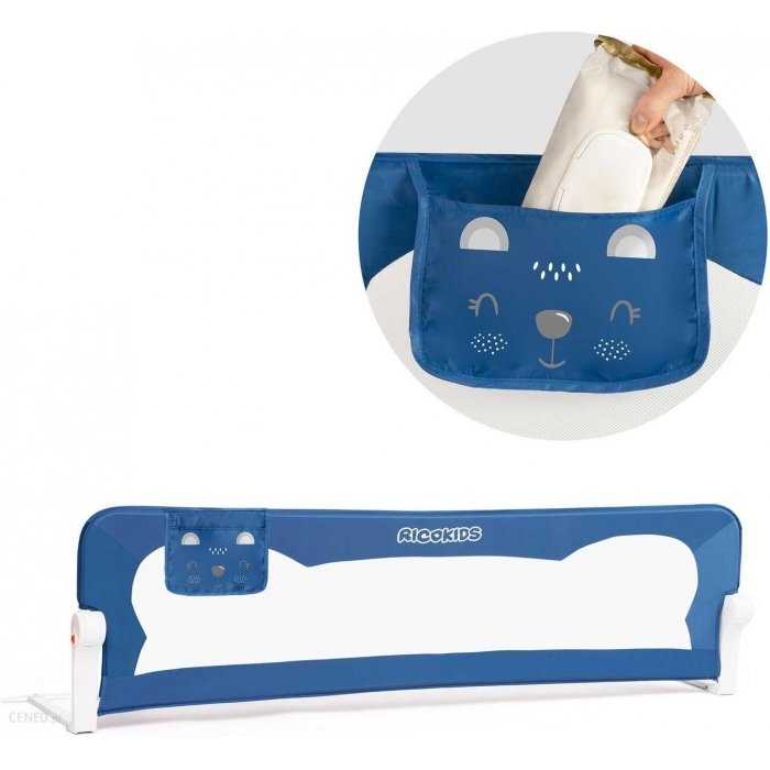 Bariera de pat Ricokids 150 x 42 x 35 cm Albastru – imaginea 5