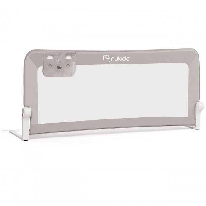 Bariera de protectie pentru pat Nukido 150 x 35 x 66 cm gri – imaginea 3