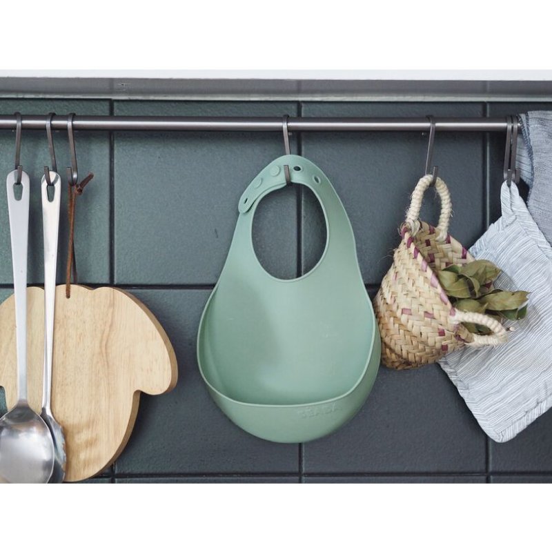 Baveta silicon Beaba Sage Green – imaginea 4