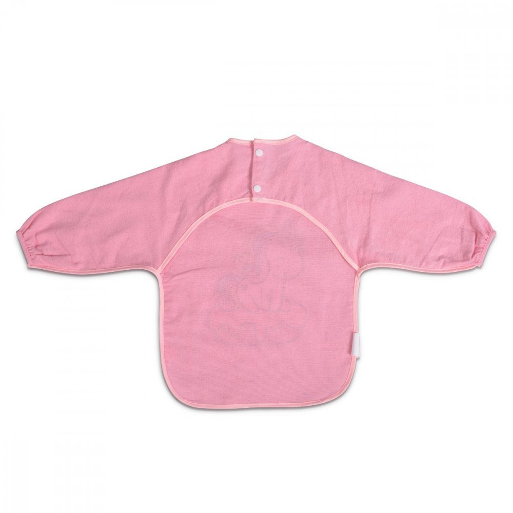Bavetica impermeabila cu maneci Tea Time Pink