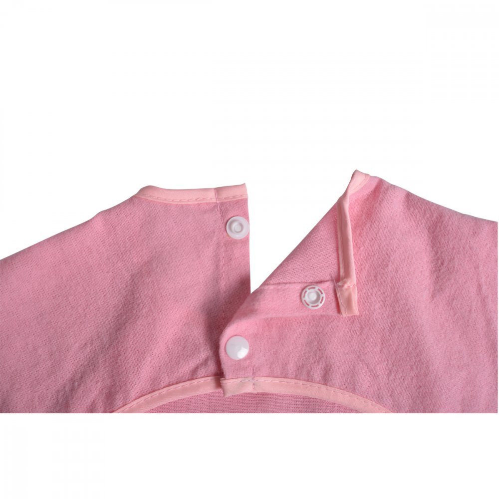 Bavetica impermeabila cu maneci Tea Time Pink – imaginea 2