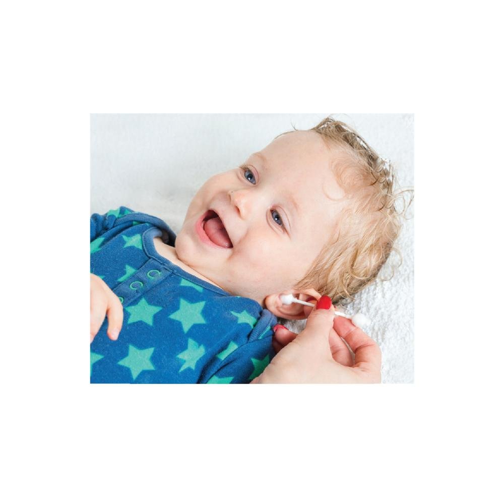 Betisoare de urechi cu protectie pentru bebelusi si copii 60 buc BabyJem – imaginea 2