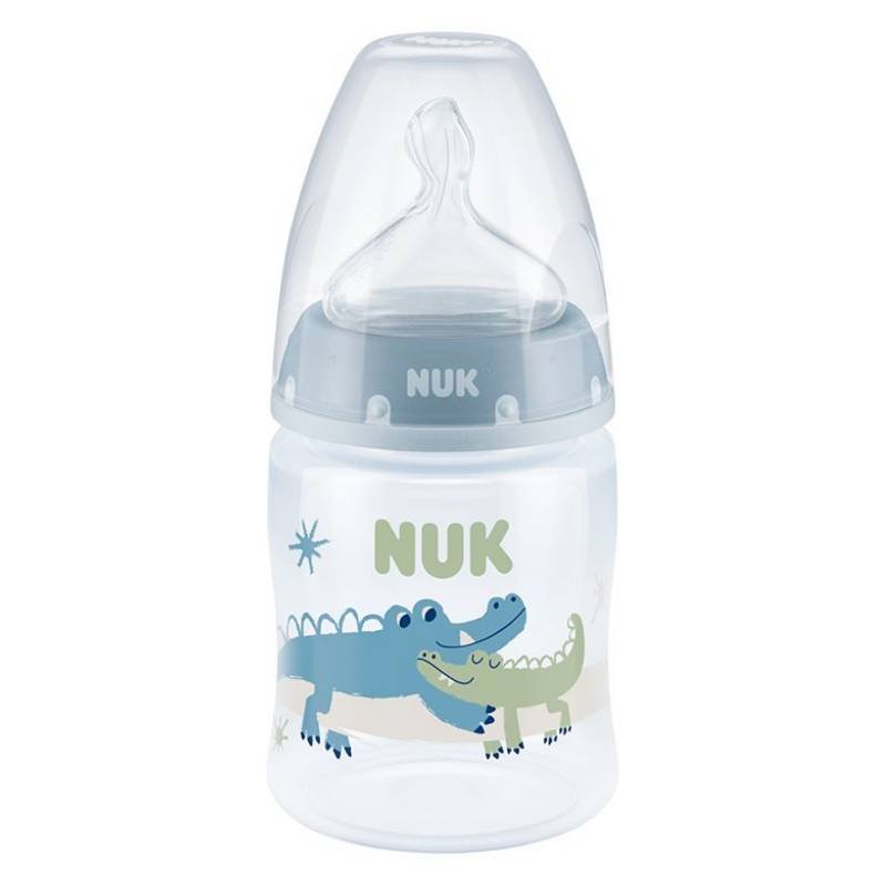 Biberon Nuk First Choice PP 150 ml tetina silicon M 0-6 luni crocodil – imaginea 2