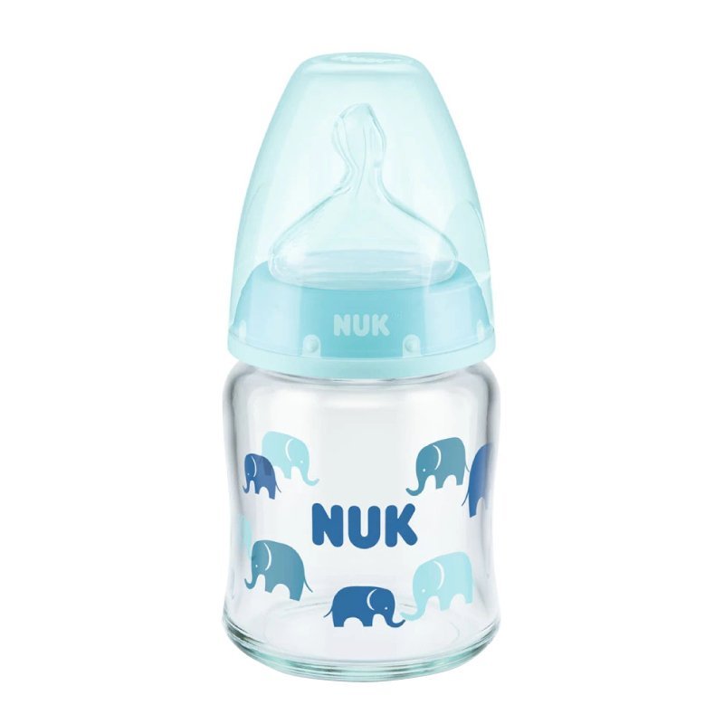 Biberon Nuk First Choice Sticla 120 ml tetina silicon M 0-6 luni bleu – imaginea 2