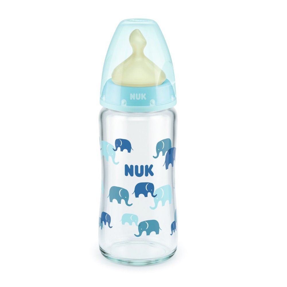 Biberon Nuk First Choice Sticla 240 ml tetina latex M 0-6 luni bleu – imaginea 2