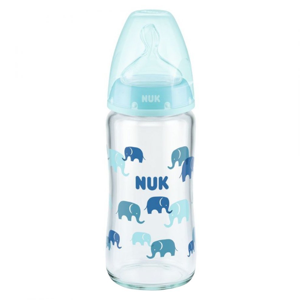 Biberon Nuk First Choice Sticla 240 ml tetina silicon M 0-6 luni bleu – imaginea 2