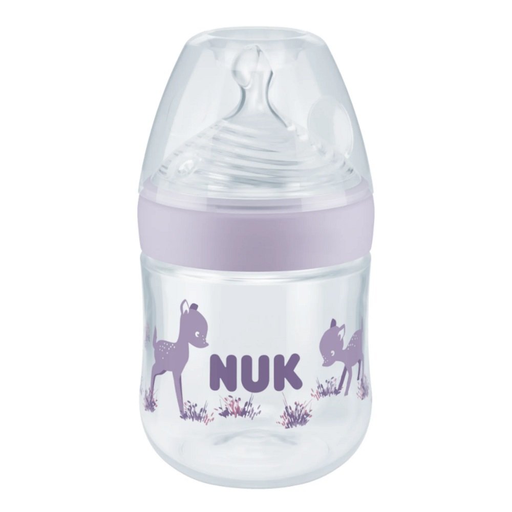 Biberon Nuk Nature Sense PP 150 ml tetina silicon S 0-6 luni mov – imaginea 2