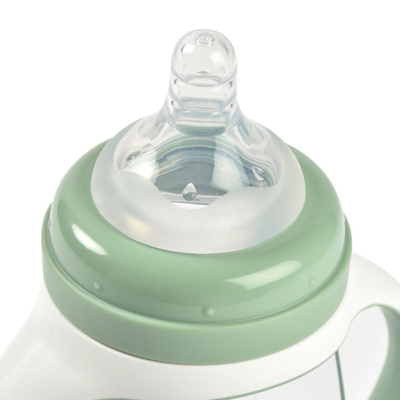 Biberon de invatare 2 in 1 din tritan Beaba 210 ml Sage Green – imaginea 3