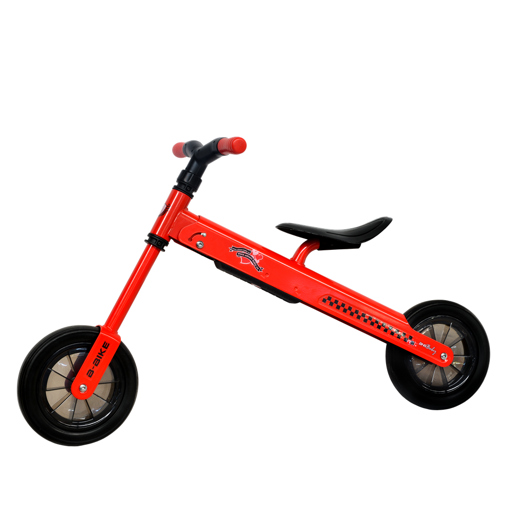 Bicicleta copii fara pedale Balance B-Bike Red, cadru pliabil, varsta 2-4 ani, roti din cauciuc – imaginea 2