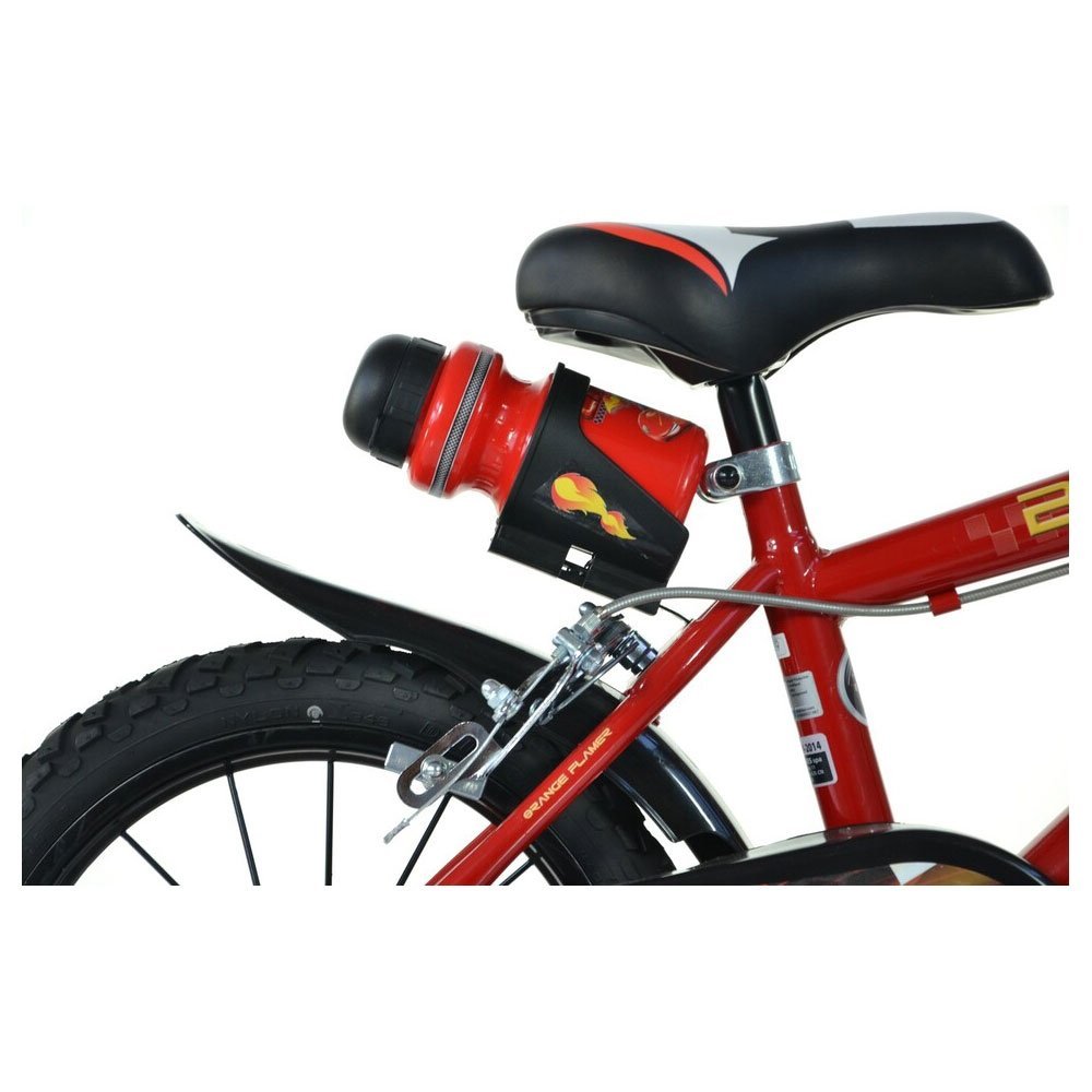 Bicicleta copii Dino Bikes Cars 16 inch, varsta 6-8 ani, inaltimea 107-125 cm, anvelope gonflabile, frana de mana roata din fataspate, suport cu sticla de apa, frana de mana roata din fataspate – imaginea 4