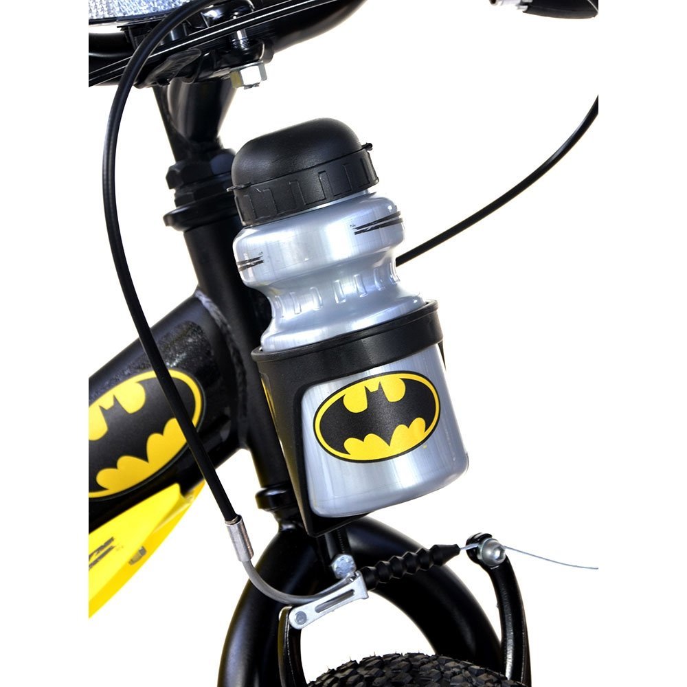 Bicicleta copii Dino Bikes Batman 20 inch, varsta 7-11 ani, inaltimea 120-145 cm, frana de mana pe roata fataspate, suport cu sticla de apa, cric, claxon pe ghidon, rotile sunt prevazute cu reflectoare, anvelope gonflabile – imaginea 3