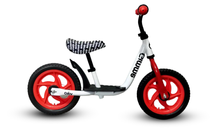 Bicicleta copii fara pedale Viko Red 11 inch, varsta 3-6 ani, inaltimea de 85-100 cm, roti din material EVA rezistent,  inaltime sezut reglabila 30-42 cm, sarcina maxima de pana la 30 kg – imaginea 2