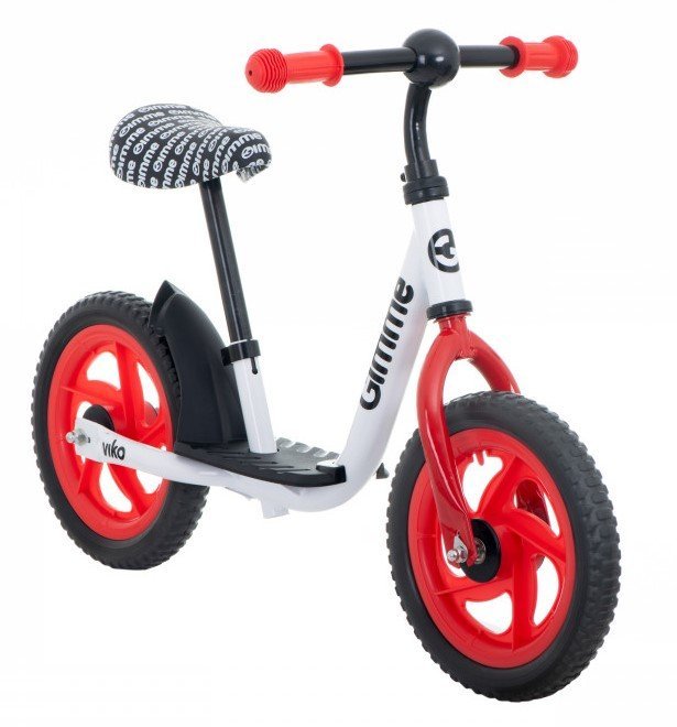 Bicicleta copii fara pedale Viko Red 11 inch, varsta 3-6 ani, inaltimea de 85-100 cm, roti din material EVA rezistent,  inaltime sezut reglabila 30-42 cm, sarcina maxima de pana la 30 kg – imaginea 4