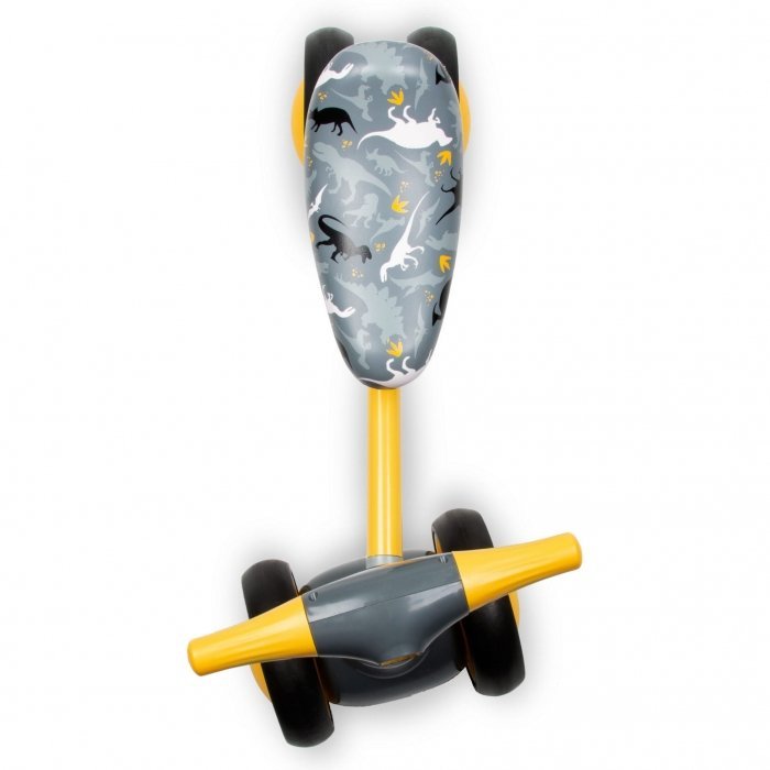 Ride-On pentru copii fara pedale Kidwell Petito Dino, varsta 1-3 ani, greutatea maxima a copilului 20 kg, roti din spuma EVA, sa conturata, moale, din piele ecologica – imaginea 4