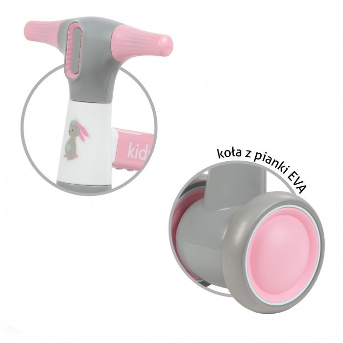 Ride-On pentru copii fara pedale Kidwell Petito Bunny,varsta 1-3 ani, greutatea maxima a copilului 20 kg, roti din spuma EVA, sa conturata, moale, din piele ecologica – imaginea 2