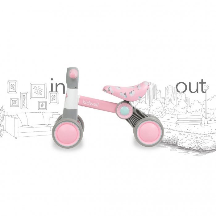 Ride-On pentru copii fara pedale Kidwell Petito Bunny,varsta 1-3 ani, greutatea maxima a copilului 20 kg, roti din spuma EVA, sa conturata, moale, din piele ecologica – imaginea 3