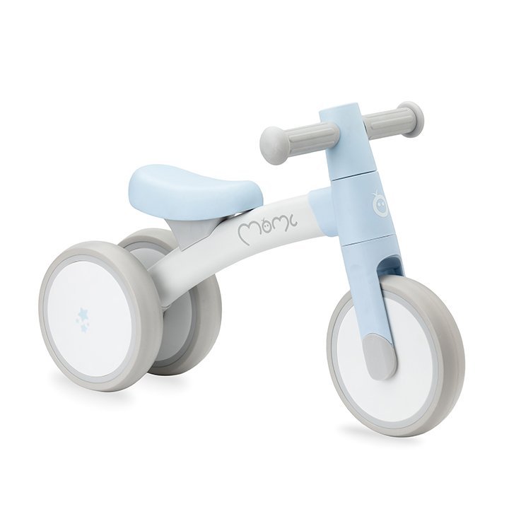 Tricicleta fara pedale pentru copii Momi Tedi Light Blue recomandata de la 1 an pana la greutatea maxima de 25 kg, stabila, roti sigure pentru podea, usoara, cadru robust – imaginea 4