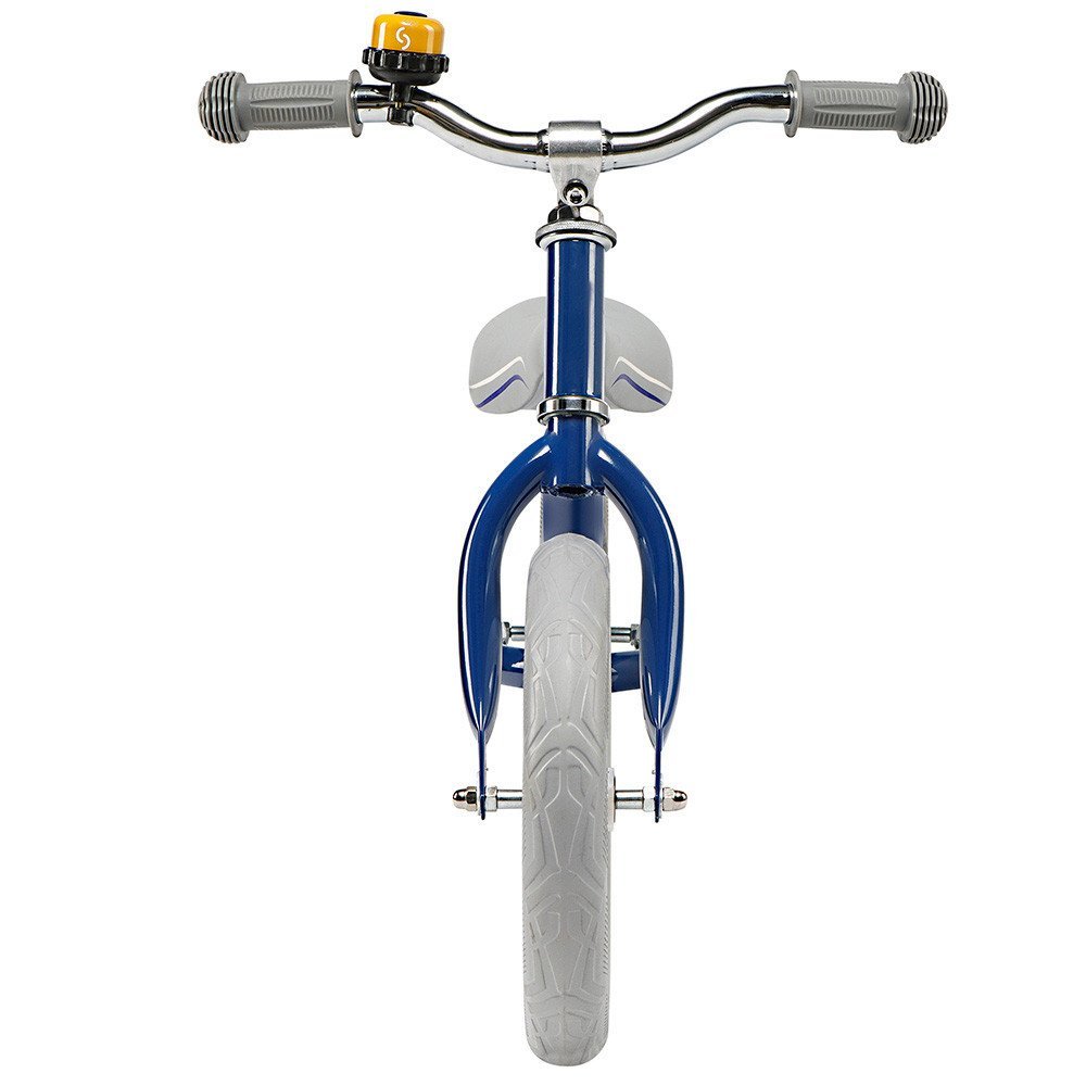 Bicicleta fara pedale Skiddou Nils Denim Bleumarin 12 inch, cadru din aluminiu ultra-usoara, scaun reglabil de la 33 la 39 cm, roti spuma EVA+PU, de la 2 ani, include sonerie pentru bicicleta, volan cu blocare prin rotire – imaginea 3