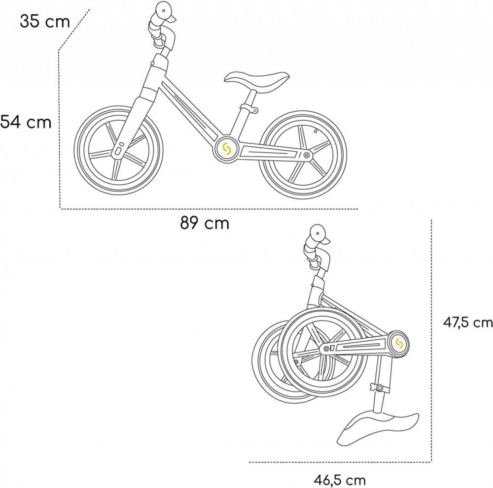 Bicicleta copii fara pedale Ronny Keep Pink Skiddou 12 inch, pliabila, scaun reglabil 35.5-40 cm, roata din fata are sistem de suspensii, roti spuma EVA+PU, ghidon reglabil pe 2 nivele, de la 2 ani – imaginea 2