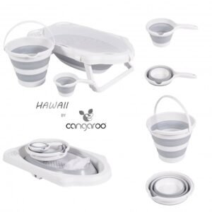 Set cadita pliabila cu 4piese Cangaroo Hawaii Grey
