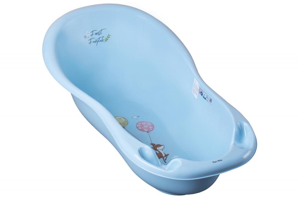 Cadita Tega Baby Forest 86 cm cu senzor de temperatura Albastru