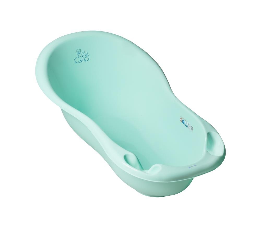 Cadita copii 86 cm Little Bunnies mint cu senzor de temperatura