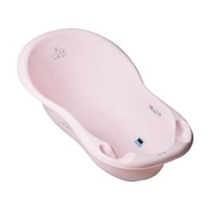 Cadita copii 86 cm Little Bunnies roz cu senzor de temperatura