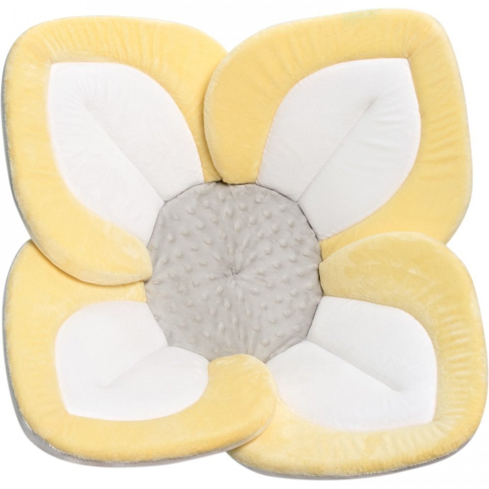 Cadita de plus si salteluta de joaca Lotus BloomingBath Galben – imaginea 6