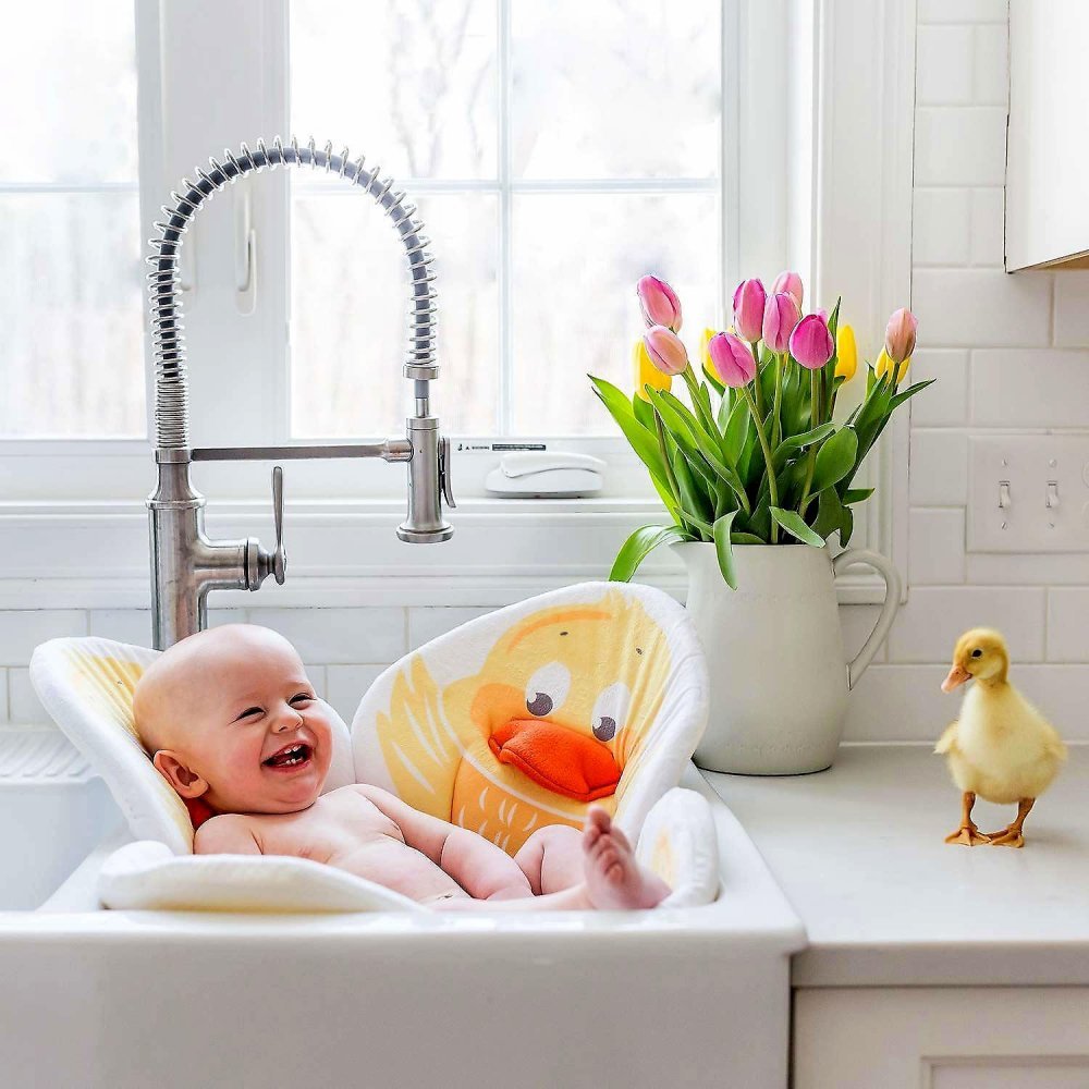Cadita de plus si salteluta de joaca Lotus BloomingBath Ratusca – imaginea 3
