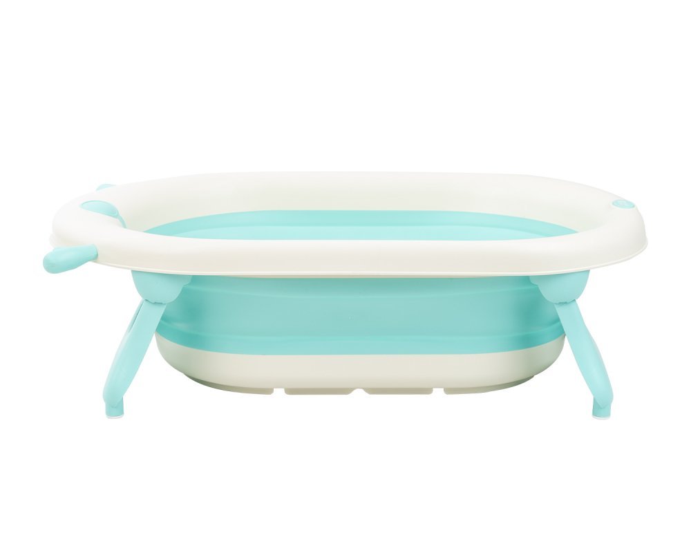 Cadita pliabila KikkaBoo Foldy 81.5×50.5 cm Mint – imaginea 2