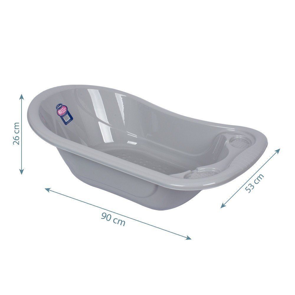 Cadita standard gri cu dop SeviBebe – imaginea 3