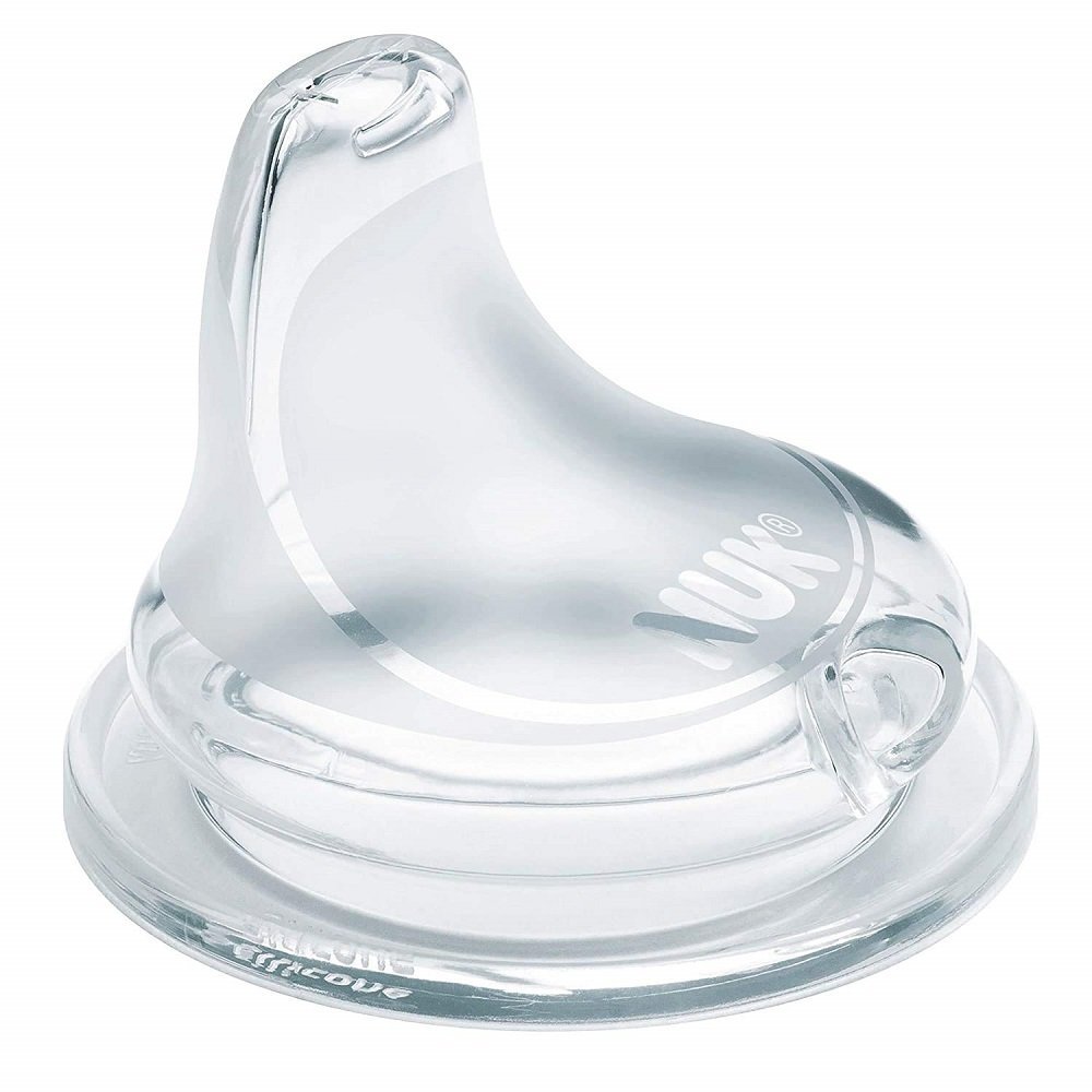 Cana Nuk Active 300 ml cu adaptor silicon de la 12 luni roz
