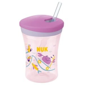 Cana Nuk Evolution Action cu pai 230 ml de la 12 luni roz