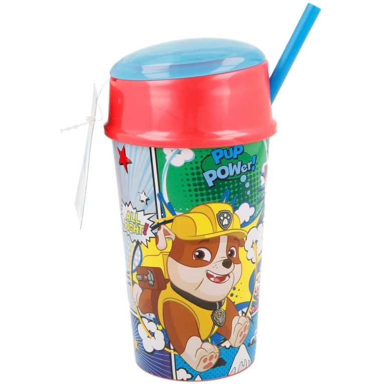 Cana SunCity cu pai capac si compartiment alimente Paw Patrol 400 ml – imaginea 3